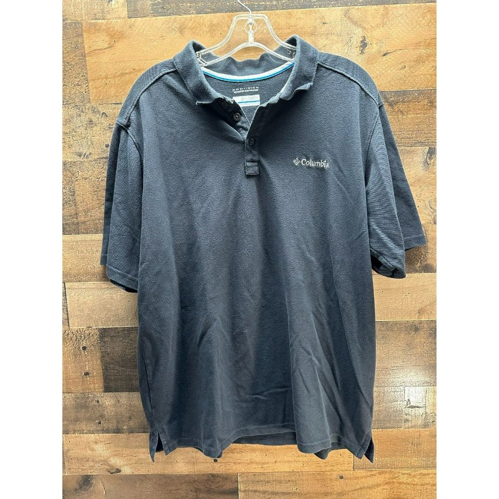 Columbia Omni-Wick Men's Black Polo Size Large